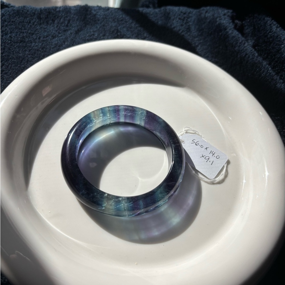 Multicolor Fluorite Bangle - Picture 3 of 8